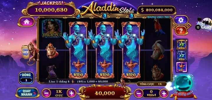 Tổng quan về game Aladdin Slot 