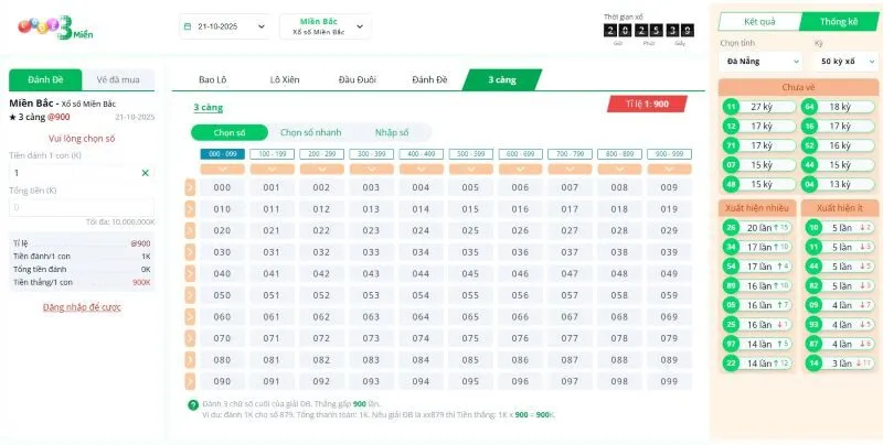 Các bước chuẩn bị tính Lô 3 càng