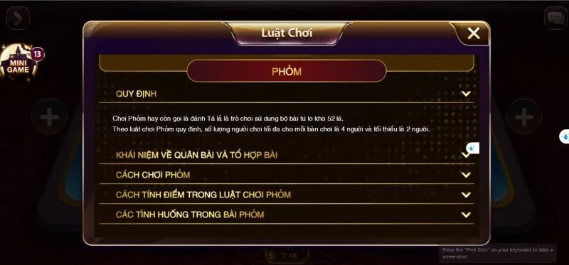 Áp dụng mẹo chơi Phỏm cần một số kỹ năng 