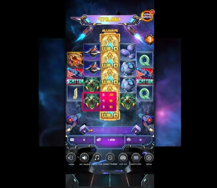 Các bước chơi Ngân hà đại chiến tại Saowin chi tiết