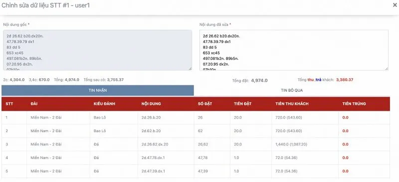 Cách tính tiền lô đề chi tiết theo từng hình thức